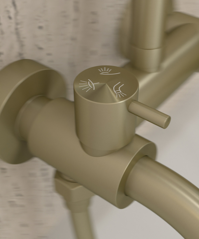 Duschsäule für Badewanne mit Umsteller - Corbeau