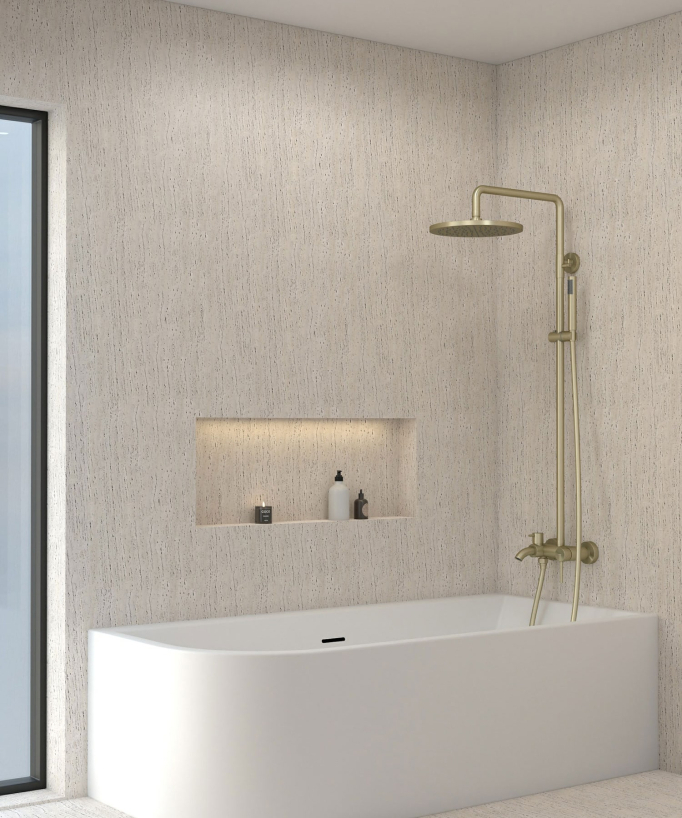 Duschsäule für Badewanne mit Umsteller - Corbeau