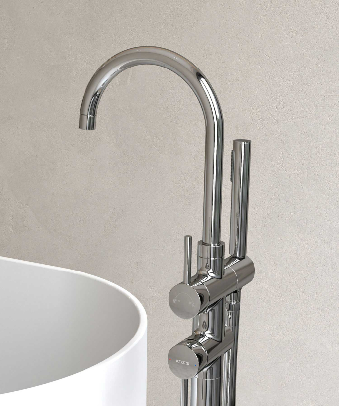 Standarmatur für Badewanne Chrom - Corbeau