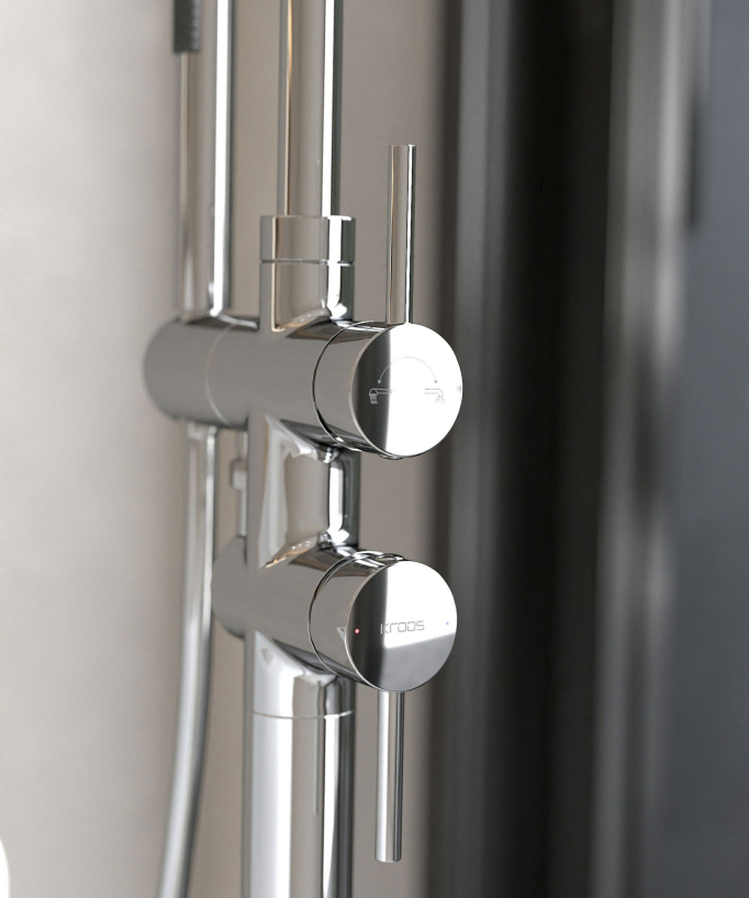 Standarmatur für Badewanne Chrom - Corbeau