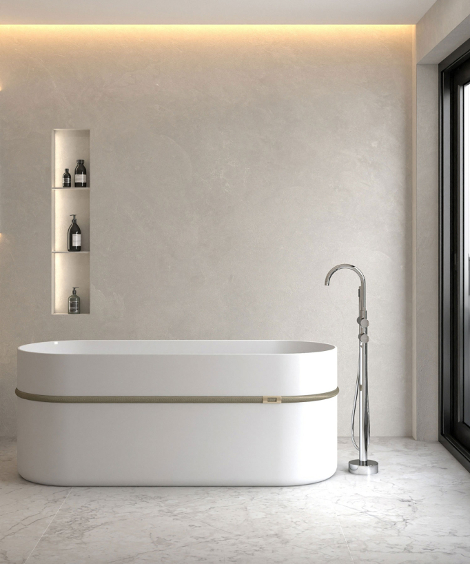 Standarmatur für Badewanne Chrom - Corbeau