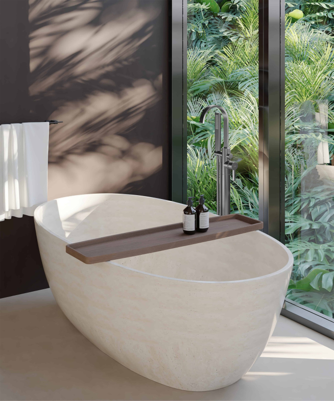 Standarmatur für Badewanne & Dusche, Gun Metal - Fiumina