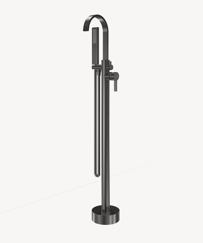 Standarmatur für Badewanne & Dusche, Gun Metal - Fiumina