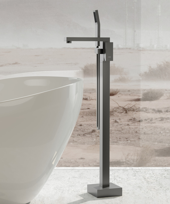 Standarmatur Badewanne Einhebelmischer Gun Metal - Sirius