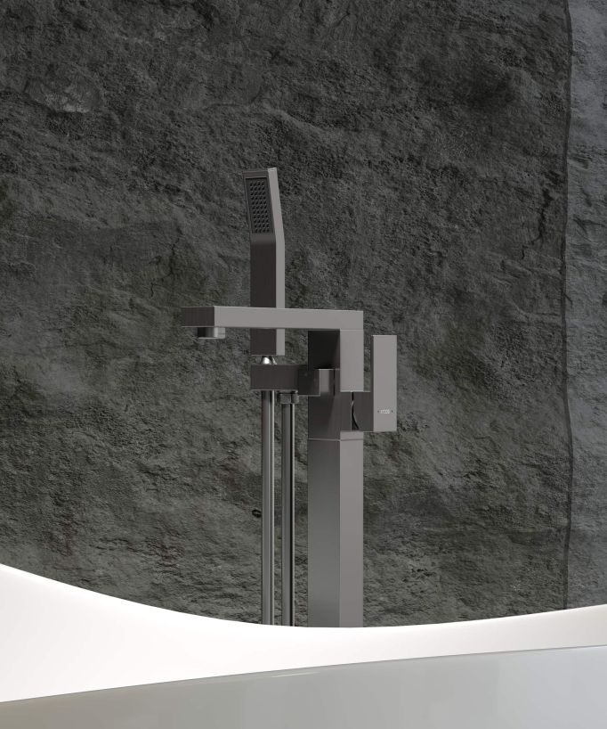 Standarmatur Badewanne Einhebelmischer Gun Metal - Sirius