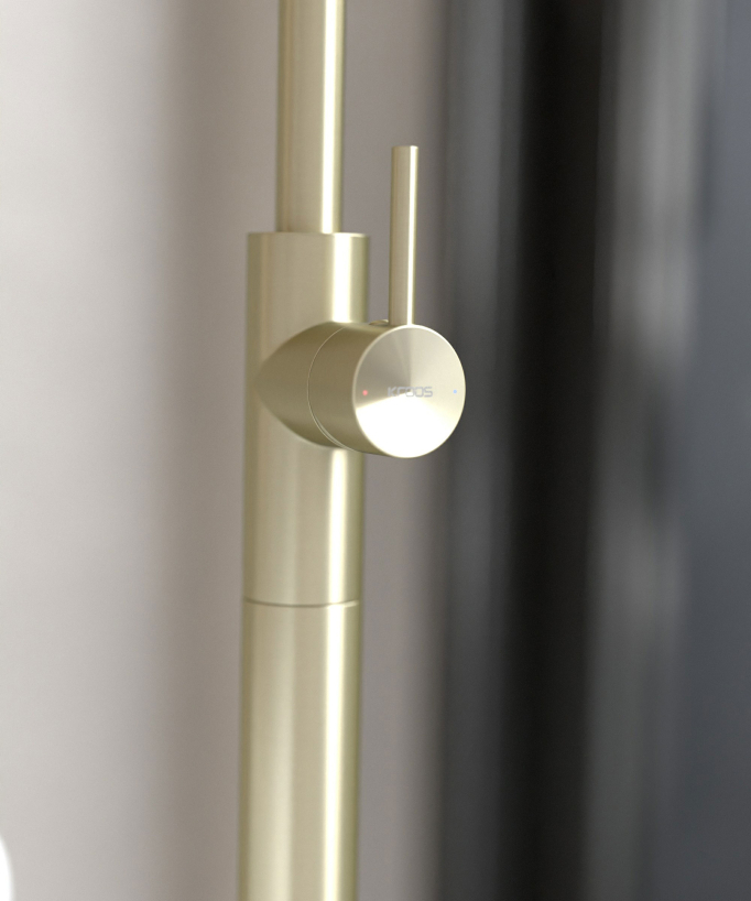 Standarmaturen-Badewannenmischer gebürstetes Gold – Corbeau