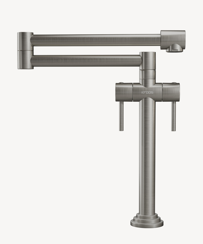 Küchenarmatur im Retro-Stil – Gebürstetes Nickel
