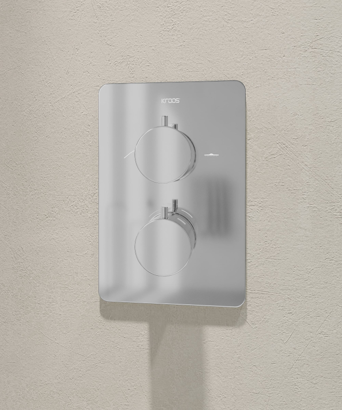 Unterputz-Thermostat-Duschset Chrom Fiumina