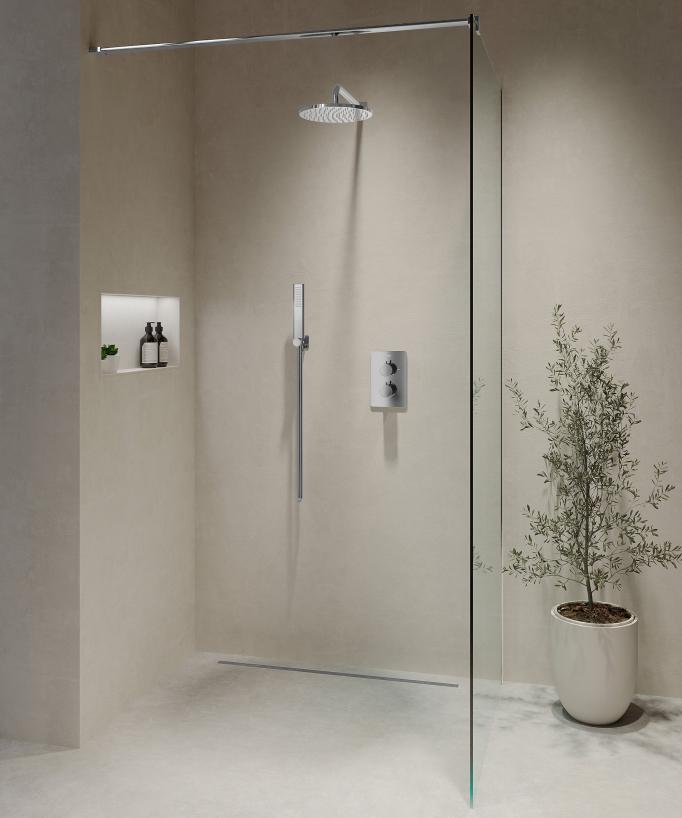 Unterputz-Thermostat-Duschset Chrom Fiumina
