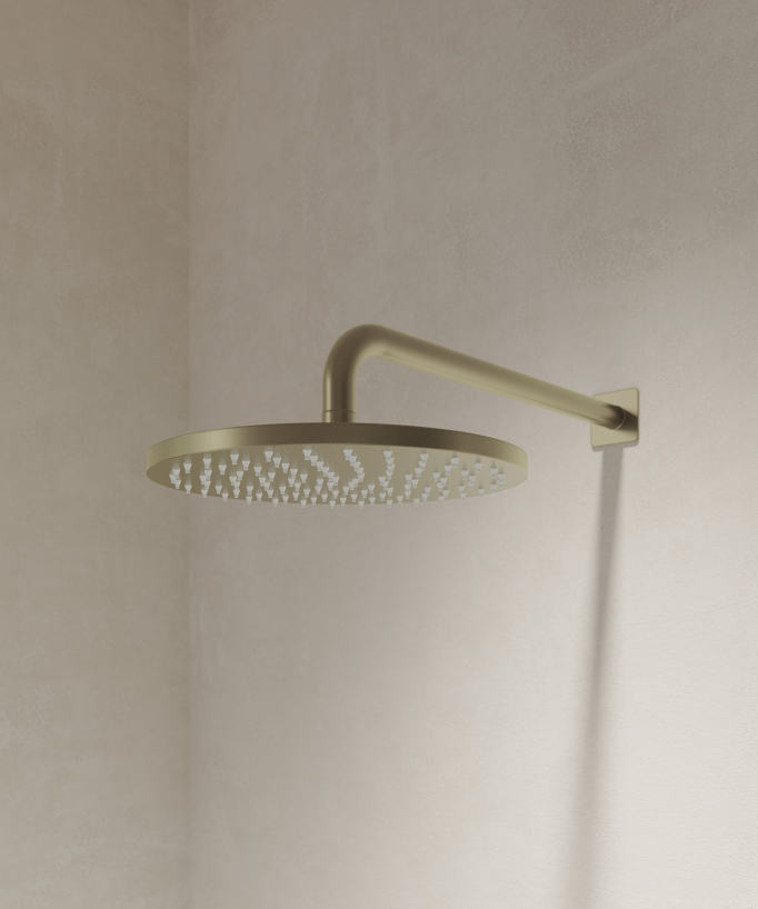 Unterputz Dusch-Thermostat-Set, gebürstetes Gold – Fiumina