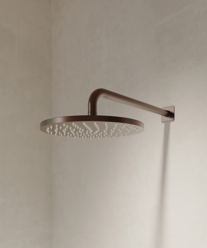 Unterputz-Duschthermostat-Set Roségold gebürstet - Fiumina