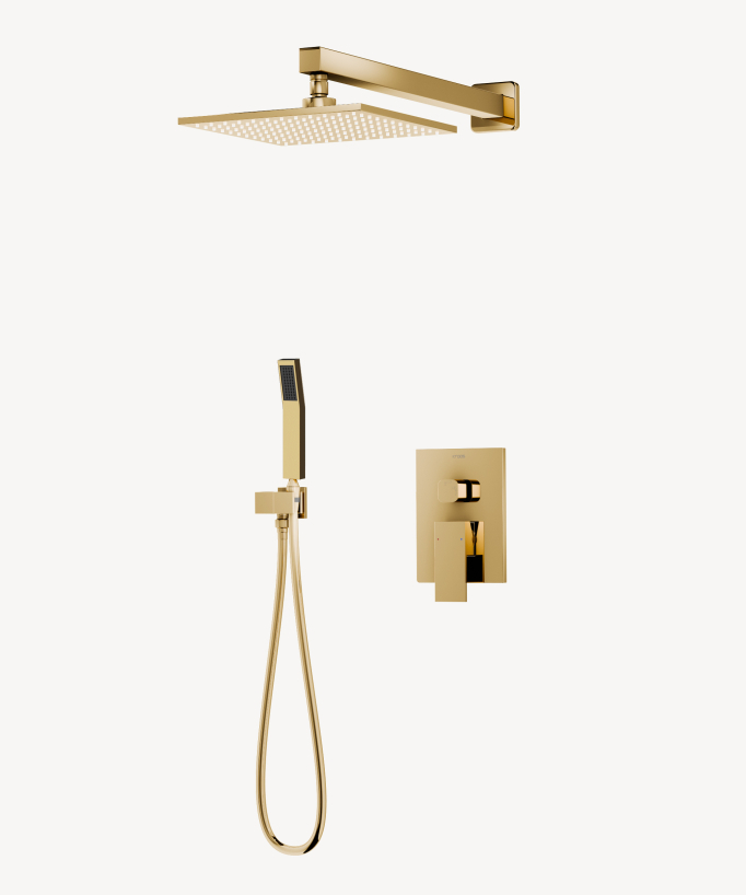 Unterputz-Duschsäule Gold - Sirius