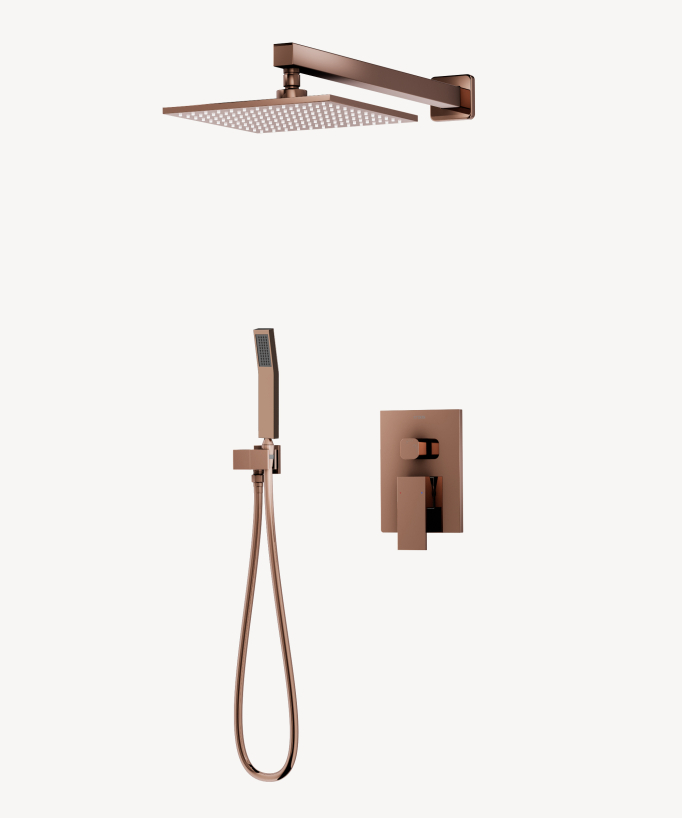 Unterputz-Duschsystem Rosegold - Sirius