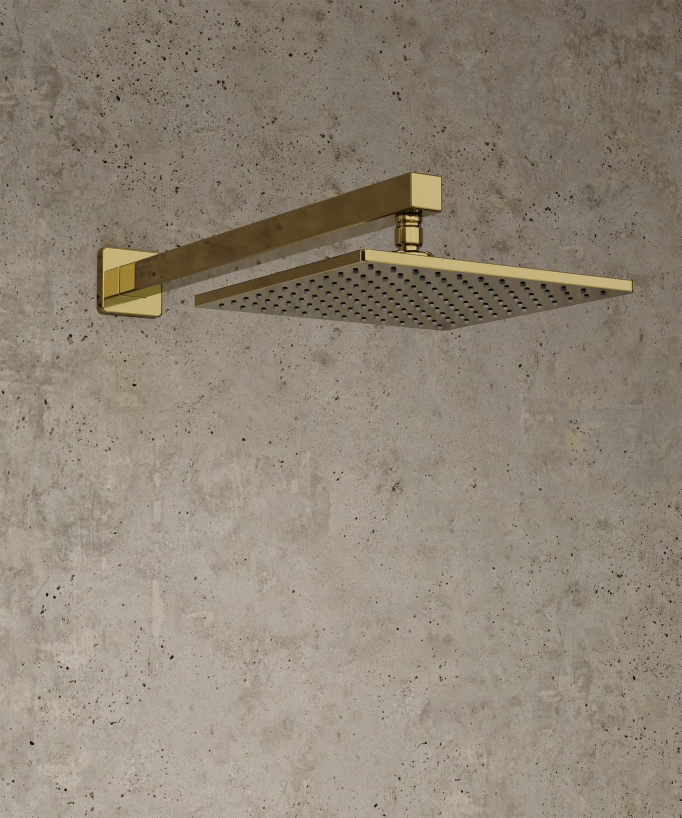 Unterputz-Duschsystem Thermostat Gold - Sirius