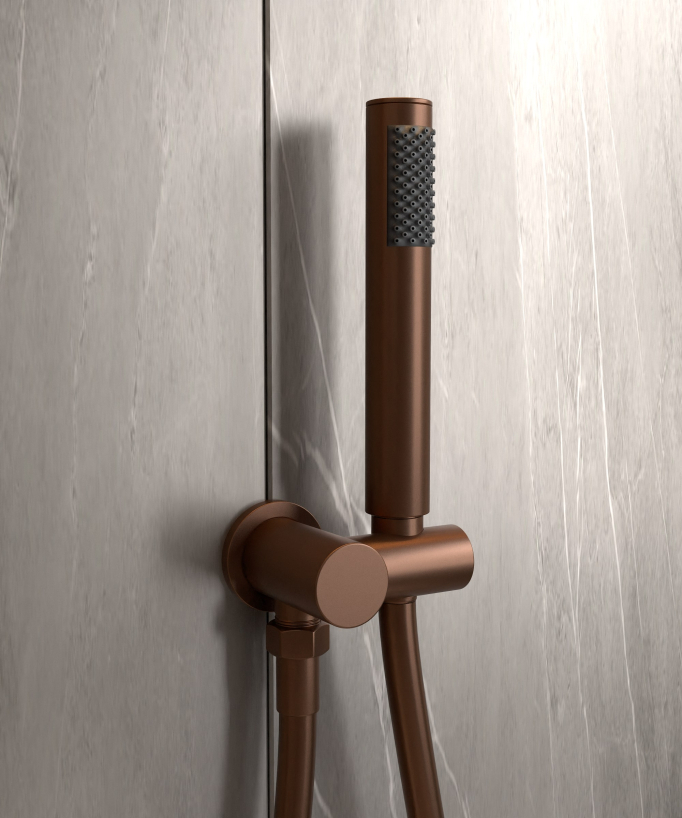 Moderner Unterputz-Duschset Regenstrahl – Corbeau