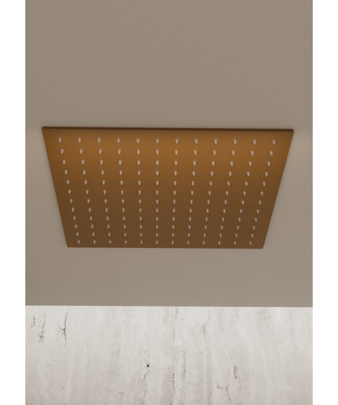 Decken-Einbau Regenduschesystem Roségold gebürstet - Sirius