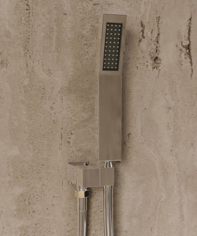 Thermostatisches Decken-Duschsystem 500 mm, 3 Körperdüsen, Chrom – Sirius