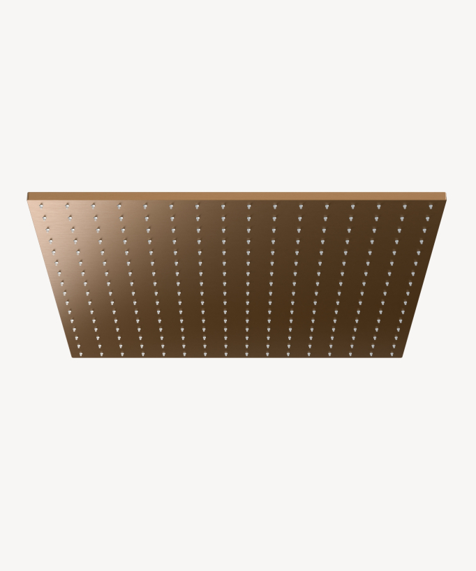 Deckenintegriertes thermostatisches Duschsystem 500 mm, 3 Körperdüsen, Roségold - Sirius