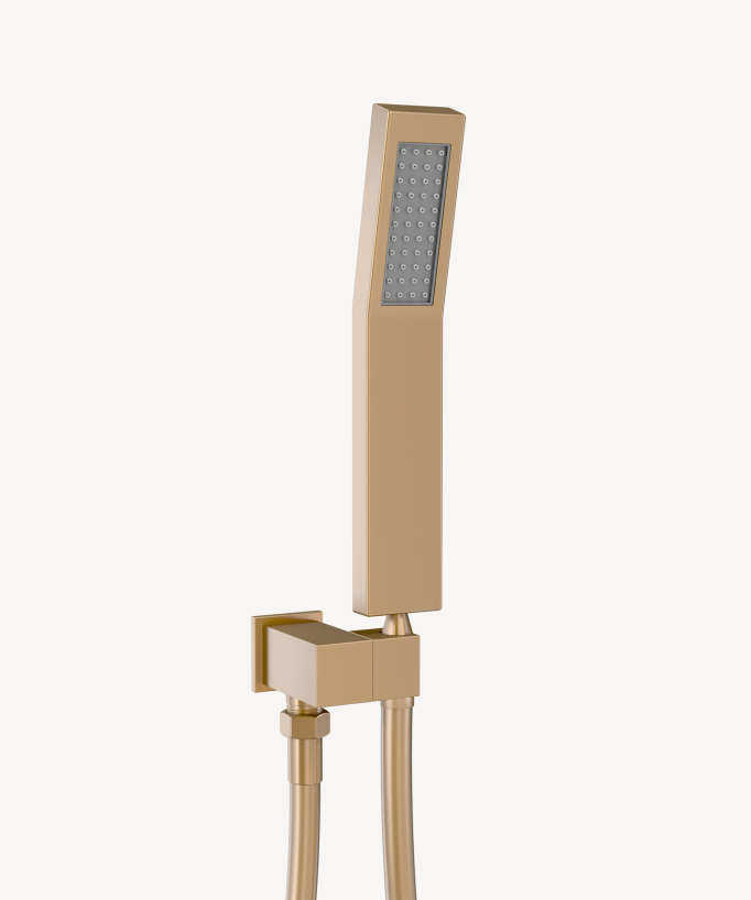Deckenintegriertes thermostatisches Duschsystem 500 mm, 3 Körperdüsen, Roségold - Sirius