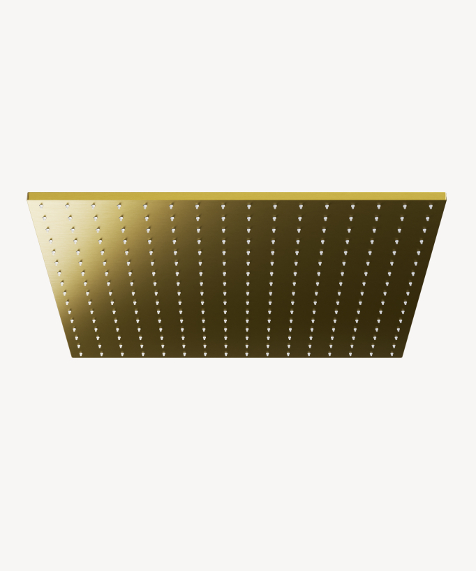Thermostatisches Decken-Duschsystem Unterputz 500 mm, 3 Körperdüsen Gold – Sirius