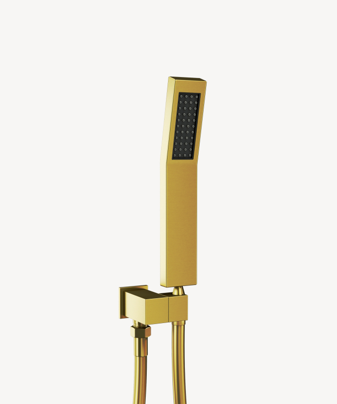 Thermostatisches Decken-Duschsystem Unterputz 500 mm, 3 Körperdüsen Gold – Sirius