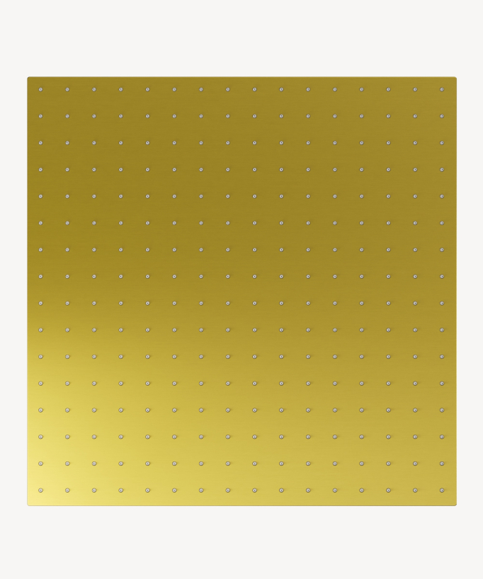 Thermostatisches Decken-Duschsystem Unterputz 500 mm, 3 Körperdüsen Gold – Sirius