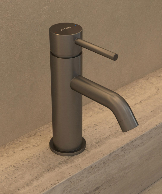 Waschtisch-Einhebelmischer Gun Metal – Corbeau
