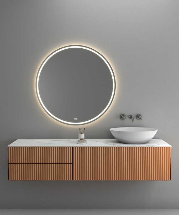 Wand-Waschtischarmatur Gunmetal - Corbeau