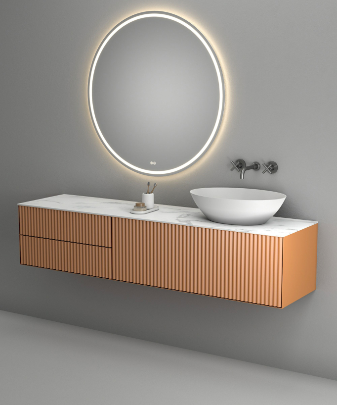 Wand-Waschtischarmatur Gunmetal - Corbeau