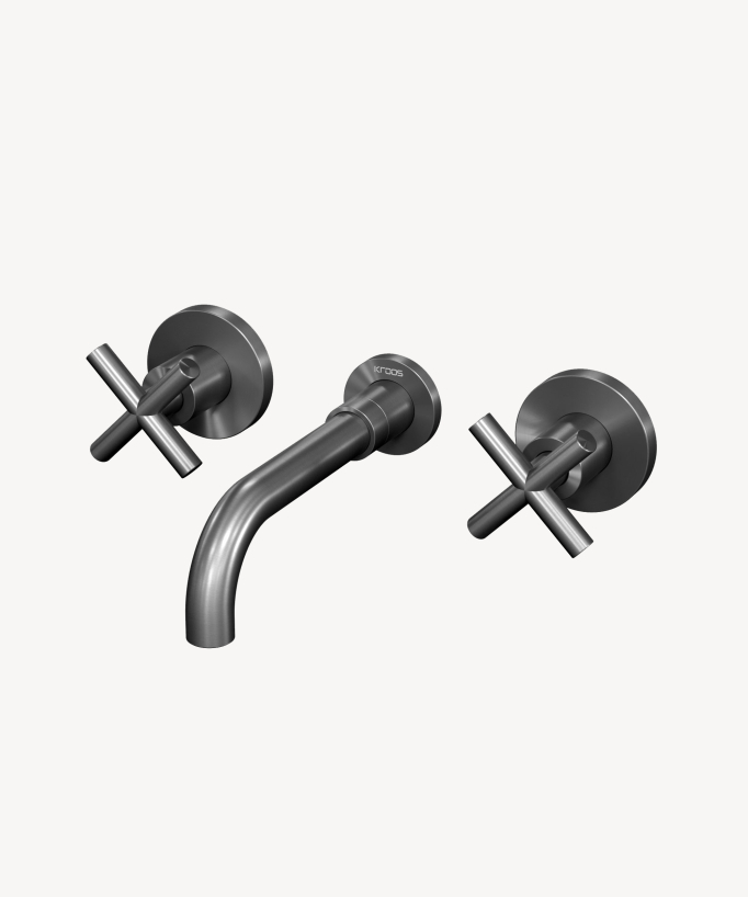 Wand-Waschtischarmatur Gunmetal - Corbeau