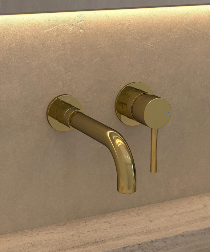 Wand-Waschtischarmatur Gold - Corbeau