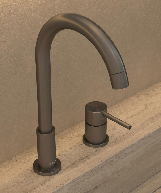 2-Loch Waschtischmischer Gunmetal - Corbeau
