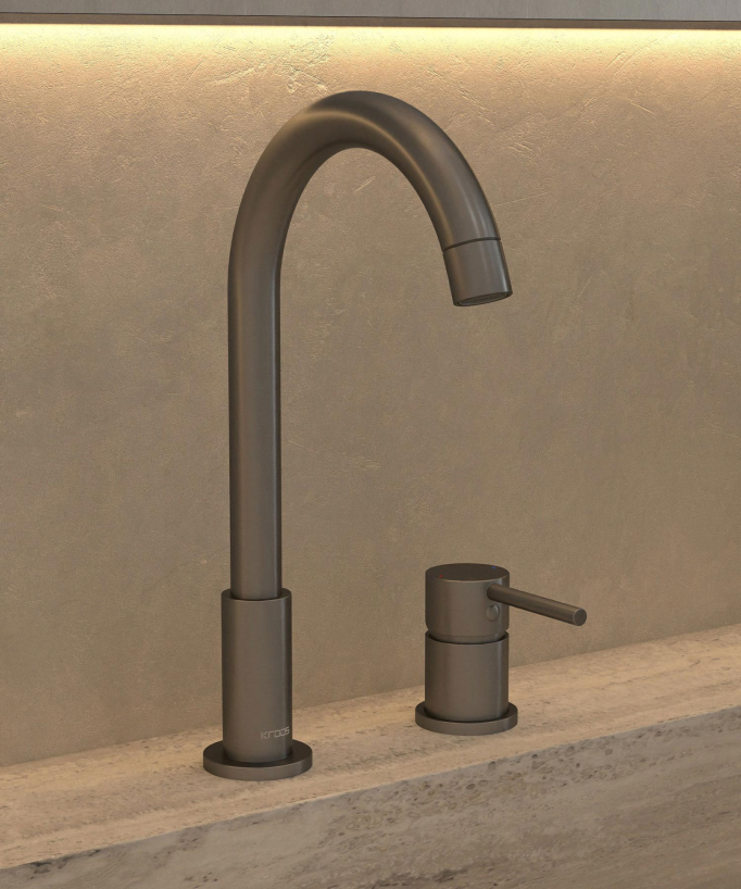 2-Loch Waschtischmischer Gunmetal - Corbeau