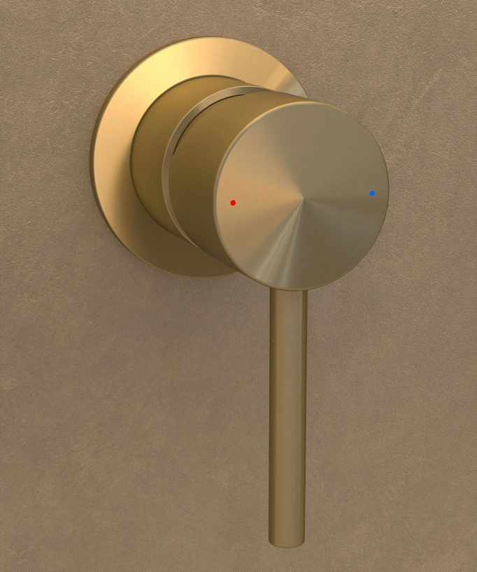 Wand-Waschtischarmatur Gebürstetes Gold - Corbeau