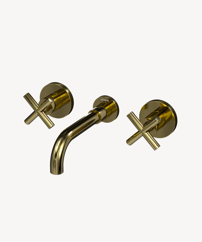 Wand-Waschtischarmatur Gold - Corbeau