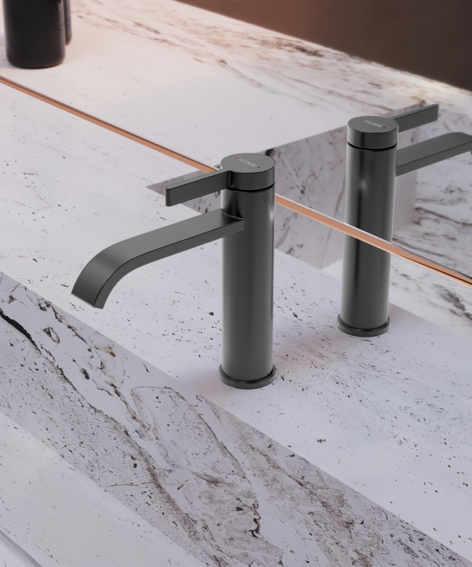 Waschtischarmatur Gunmetal - Fiumina