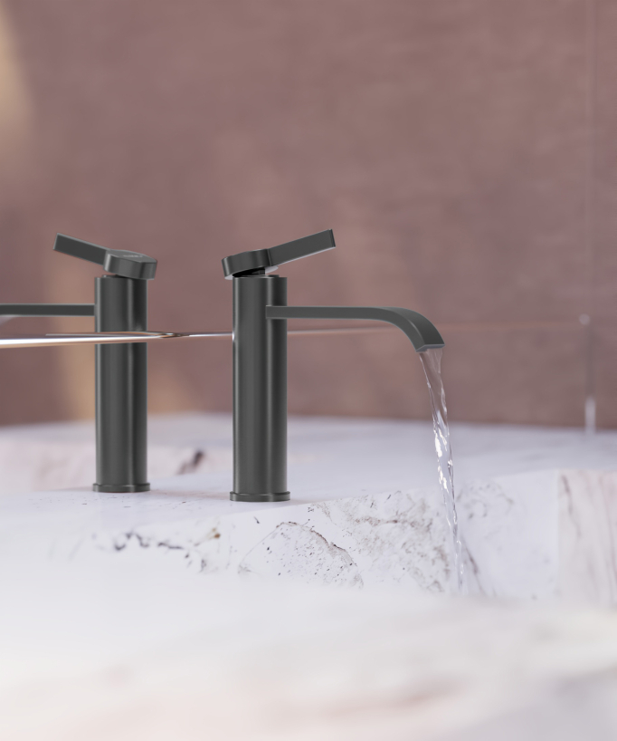 Waschtischarmatur Gunmetal - Fiumina
