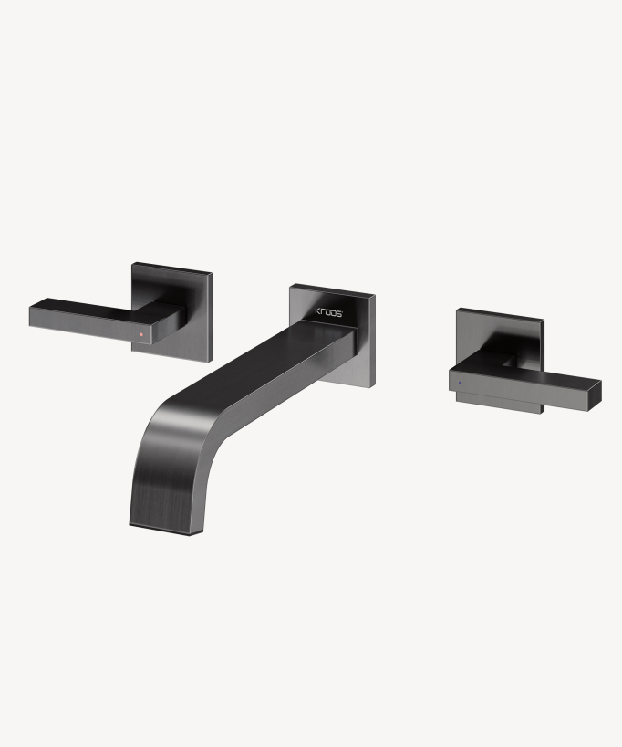 Wand-Waschtischarmatur Gun Metal - Fiumina