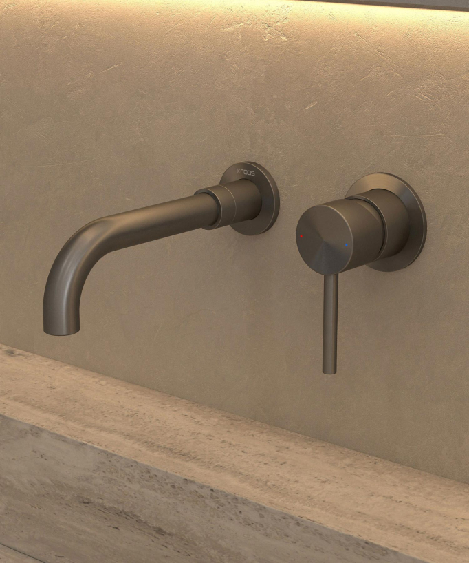 Wandarmatur Waschtisch Gun Metal - Corbeau