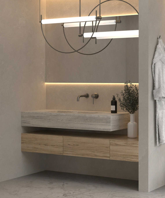 Wandarmatur Waschtisch Gun Metal - Corbeau