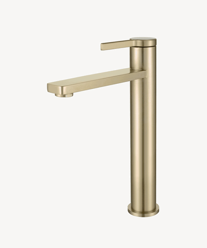 Waschtischarmatur gebürstetes Gold - Mintaka
