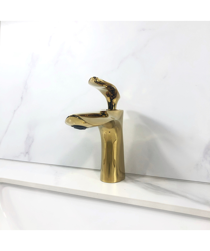 Canopus Waschtischarmatur, Messing, goldfarben - Canopus