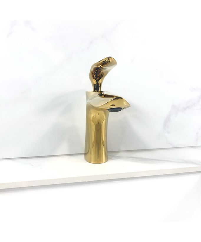 Canopus Waschtischarmatur, Messing, goldfarben - Canopus