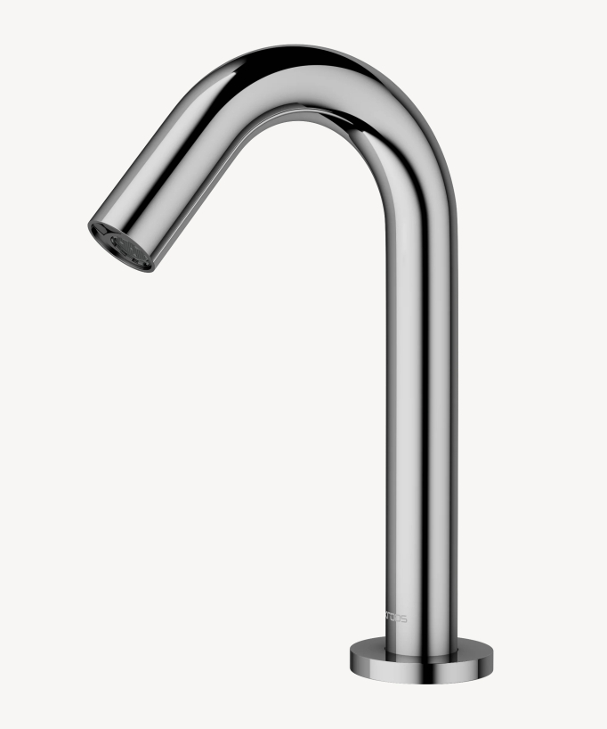 Automatik-Waschtischarmatur für Aufsatzwaschbecken, Kaltwasser, Chrom - Corbeau