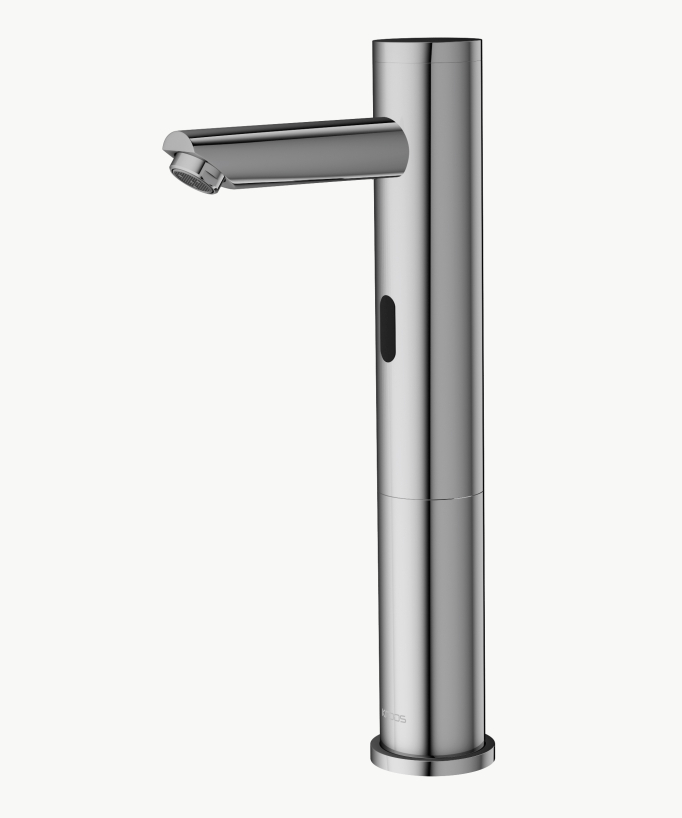 Mitigeur lavabo haut automatique en laiton - Pula, chromé