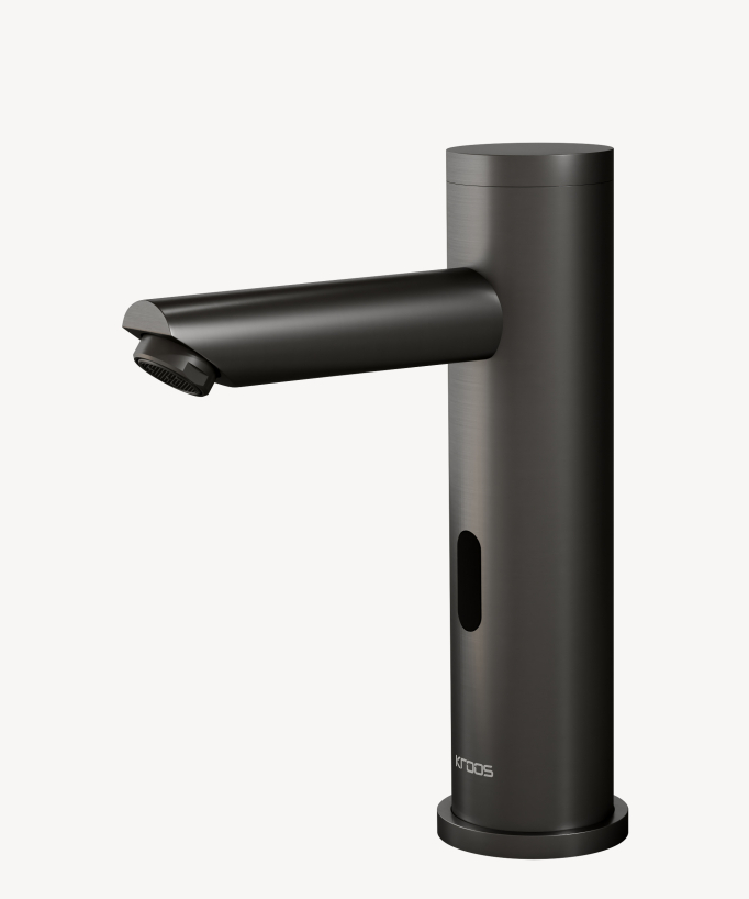 Automatischer Waschtischarmatur, Kaltwasser, Gunmetal – Corbeau
