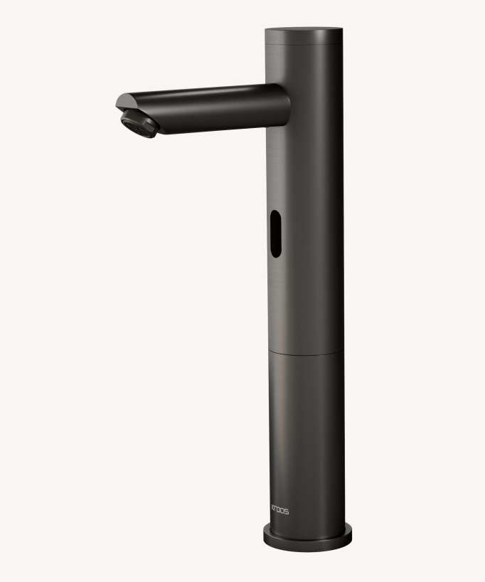 Automatischer Waschtischarmatur aus Messing, Kaltwasser, Gun Metal - Corbeau