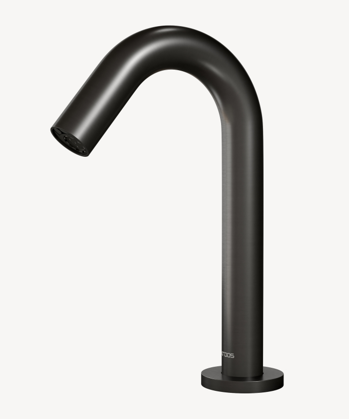 Automatik-Waschtischarmatur Aufsatzwaschbecken Kaltwasser Gunmetal – Corbeau