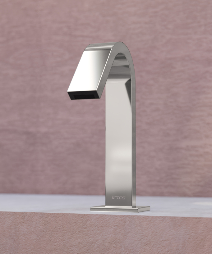 Sensor-Waschtischarmatur, Kaltwasser, chrom – Fiumina