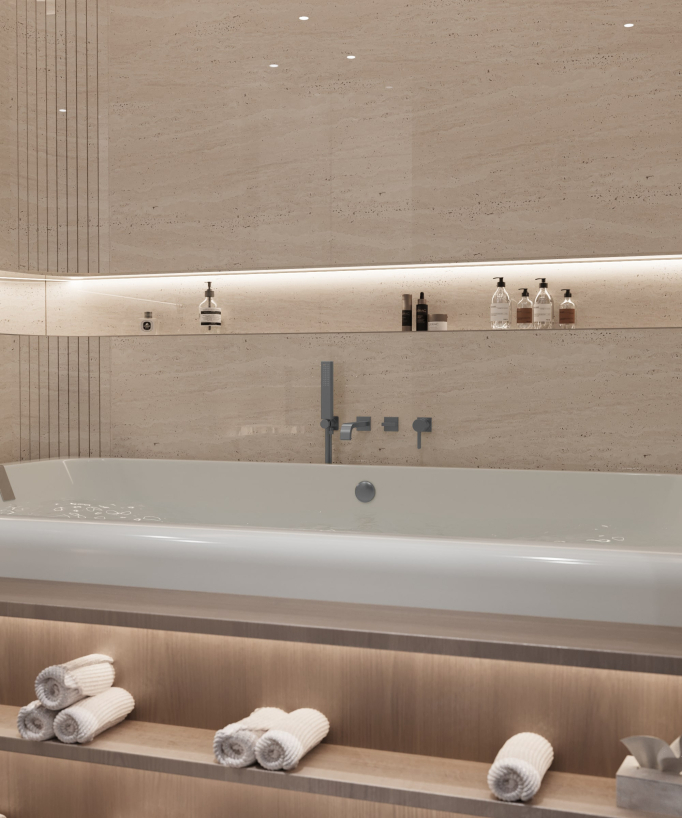 Unterputz-Badewannenarmatur Gunmetal – Fiumina